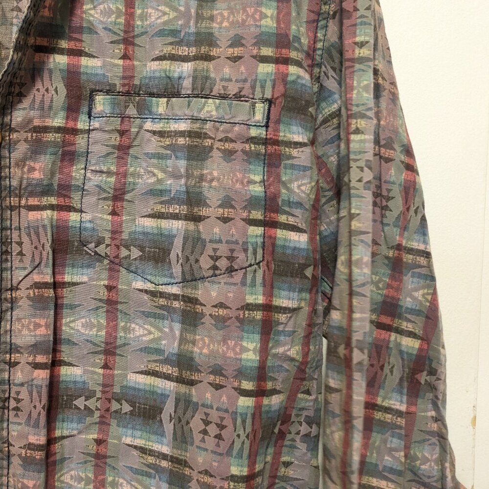 Motorcycle Nostalgic Modern - Southwestern Geometric Pattern - Picture 3 of 4